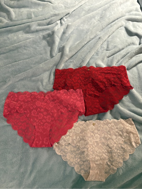 Laura Ashley Other - Laura Ashley Stretch Lace Bikini Trio - Red, Hot Pink, Light Pink